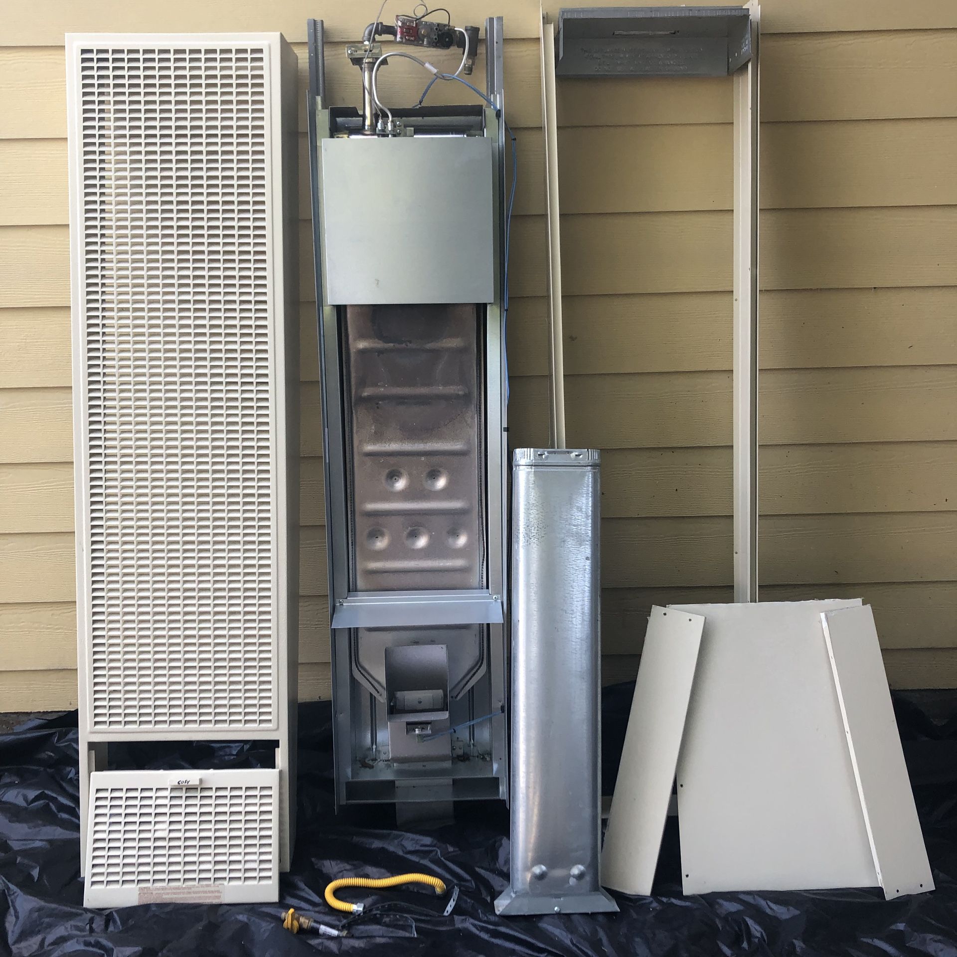 Cozy W355G Neutral Baked Gravity Natural Gas Wall Furnace w/vent