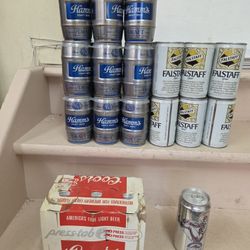 Vintage Coors Falstaff and Hams Beer Cans