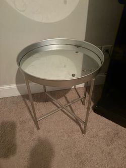 Round Metal Side Table set of 2