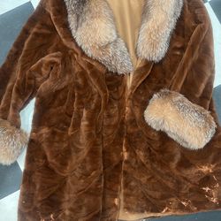 Vintage 100% Authentic Fur Coat. Fashions By OffMan, Halifax, Three-Quarter Length