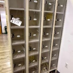Lockers, clear doors 2 left  CAN DELIVER