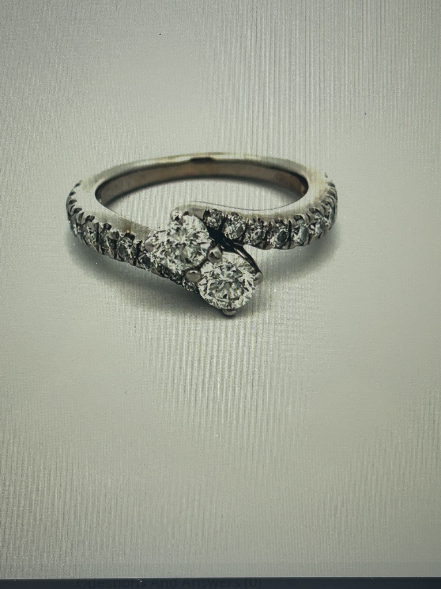 14K White Gold 1.00ct TW Diamond Ring
