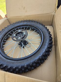 16" Rear Dirt Bike Wheel with Sprocket