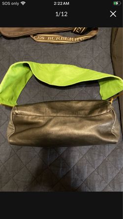 $425-Prada- Rare Soft Lamb Skin Wide Strap Leather Shoulder Bag/ See Our Other Sales
