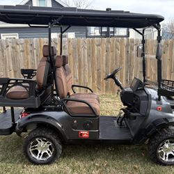 New 4 Passenger 60 Volt Electric “Bigfoot” Golf Cart