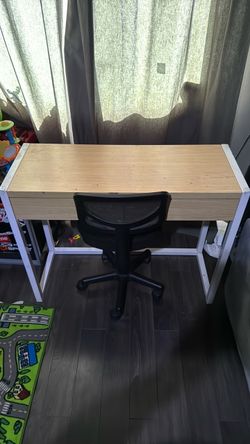 Desk with chair