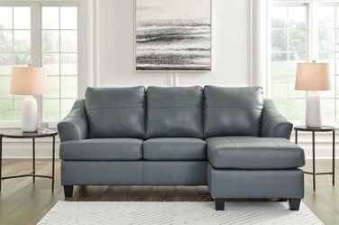 All Genuine leather sofa couch sectional living room house furniture home apartment Ashley new