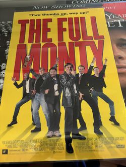 The Full Monty (1997) original movie poster single sided 43” x 27” in thick acrylic plastic vintage