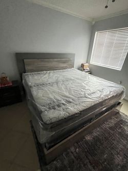 King size Mattress pillow top