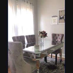 Dining Table Set With The 4 Chairs Included