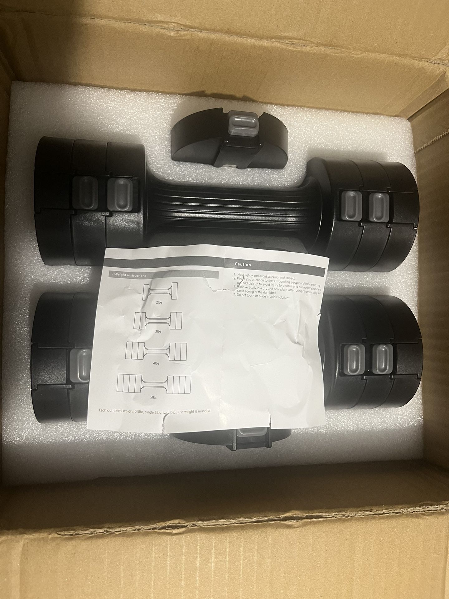 Adjustable Weight Dumbbells Set New