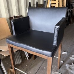 Tall Leather Bar Stool