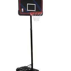 Official NBA 44” Portable Basketball Hoop with Polyethylene Backboard