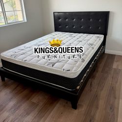 New Queen Bed Frame With Mattress 