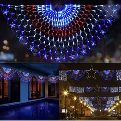 243 LEDs American Flag Lights