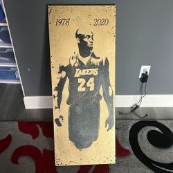 Custom Kobe Bryant Painted Canvas 