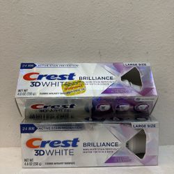 Crest 3D White Brilliance Vibrant Peppermint Toothpaste (LARGE SIZE)