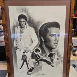 Elvis Picture Framed