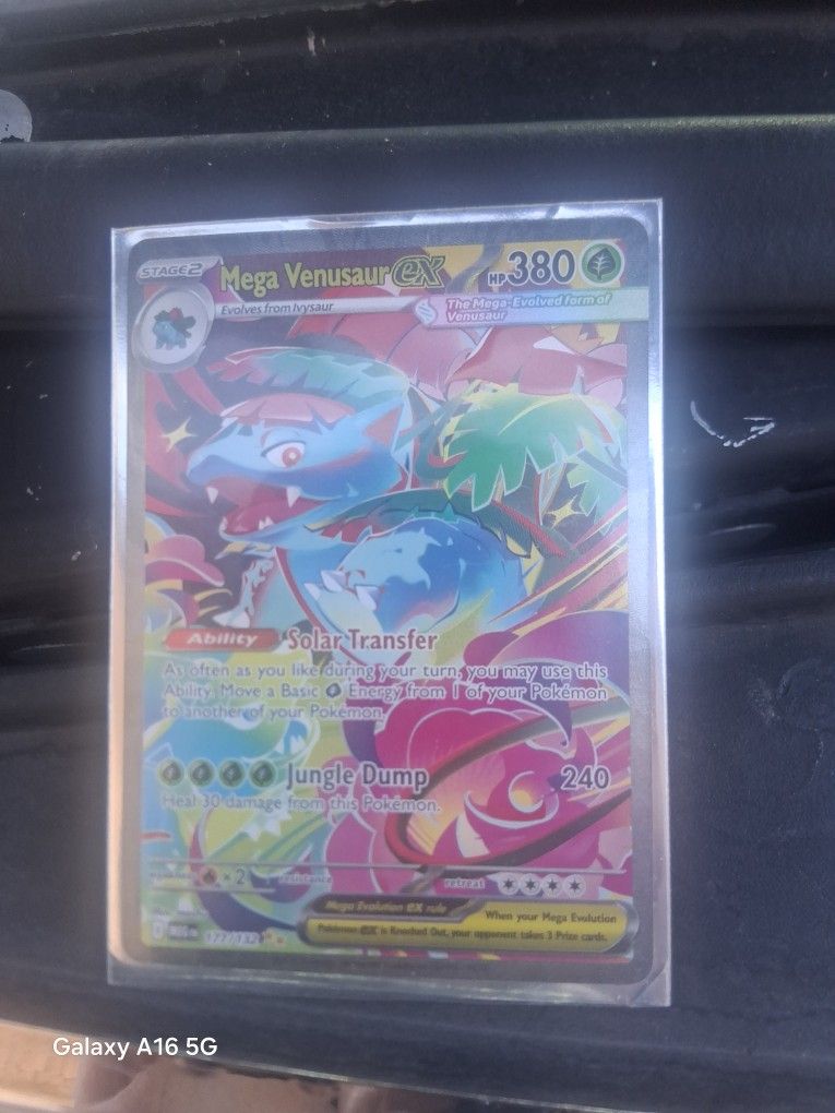 New Pokemon MEGA venusaur EX card