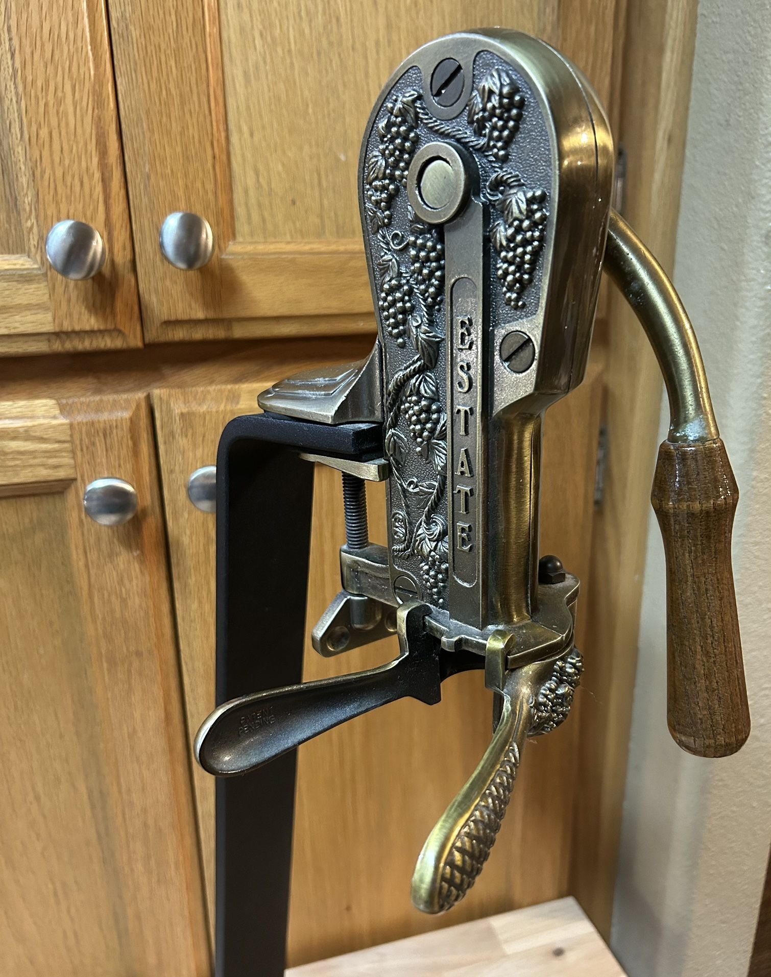 Vintage Brass Rogar Estate Lever Corkscrew Wine Opener