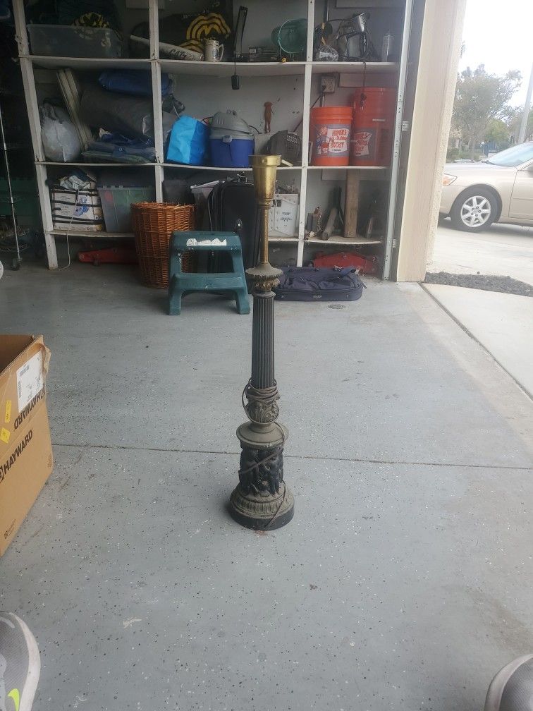 Vintage Antique Lamp No Shade