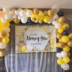 Balloon Garland - White Yellow Golden