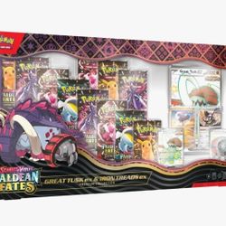 Paldean Fates Great Tusk ex & Iron Treads ex Premium Collection - SV: Paldean Fates 