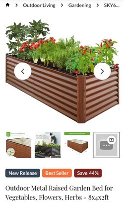 Above ground planter 8x4x2 NIB