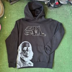 BLACK RHINESTONE SDL SKYS DA LIMIT HOODIE