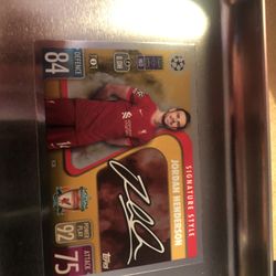 Topps Card Jordan Henderson Signature Mint Card