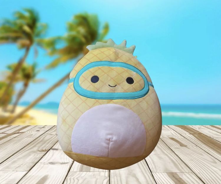 Squishmallow Maui the Pineapple Stuffed Animal Summer Goggles Large 16" Inch