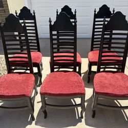Vintage Solid Wood Dining Room Chairs