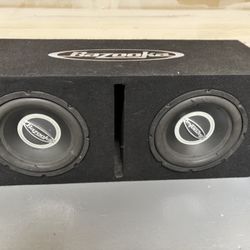Dual 10” Bazooka Subwoofer |ONLY USED TWICE| LIKE NEW