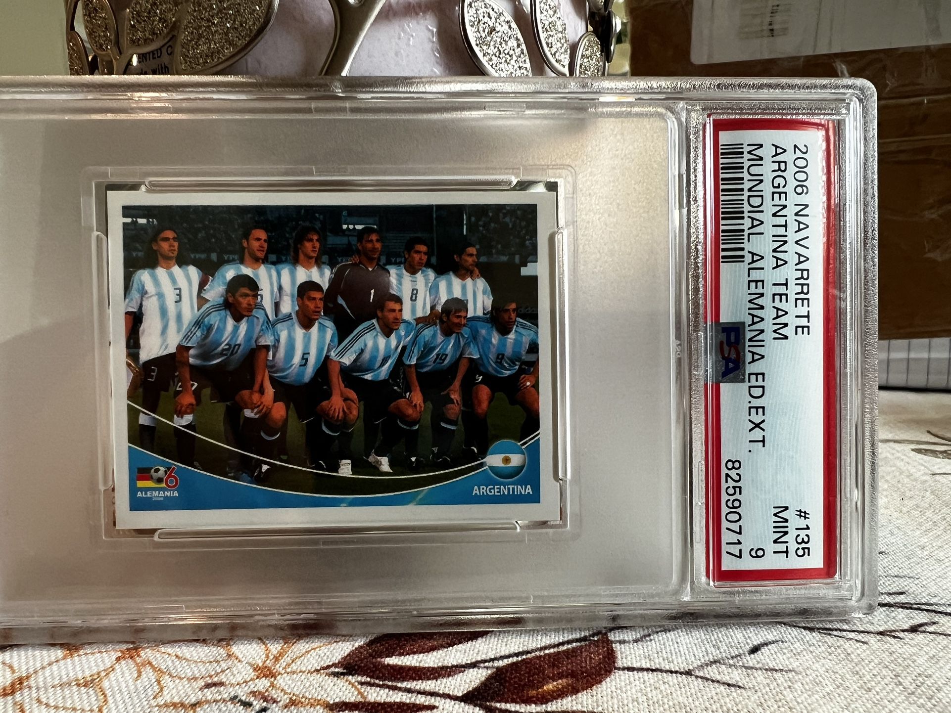 2006 Lionel Messi-NAVARRETE # 135 ARGENTINA TEAM MUNDIAL ALEMANIA ED .EXT