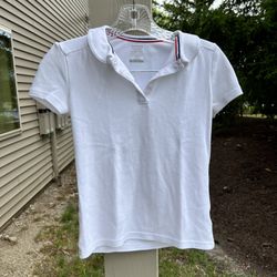 French Toast Short Sleeve Peter Pan Collar Blouse