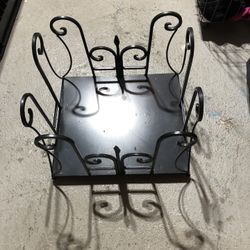 Beautiful Wrought Iron Holder For Papers Magazines. PERFECT FOR KEEPING RECYCLING PAPERS UNTIL PICKUP