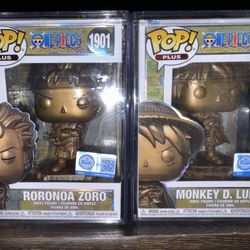 Luffy And Zoro Statues 