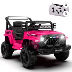 Pink/black Jeep Power Wheels 12v