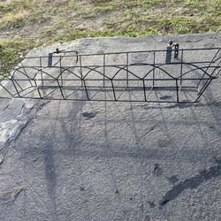 Black Metal Window Box Plant Holder