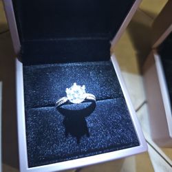 Size 7 1/2  Moissanite Ring