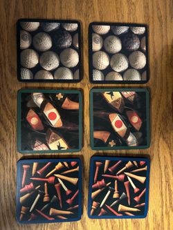 Golf theme coasters
