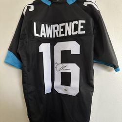 TREVOR LAWRENCE SIGNED JACKSONVILLE JAGUARS AUTOGRAPHED CUSTOM JERSEY W/COA  749