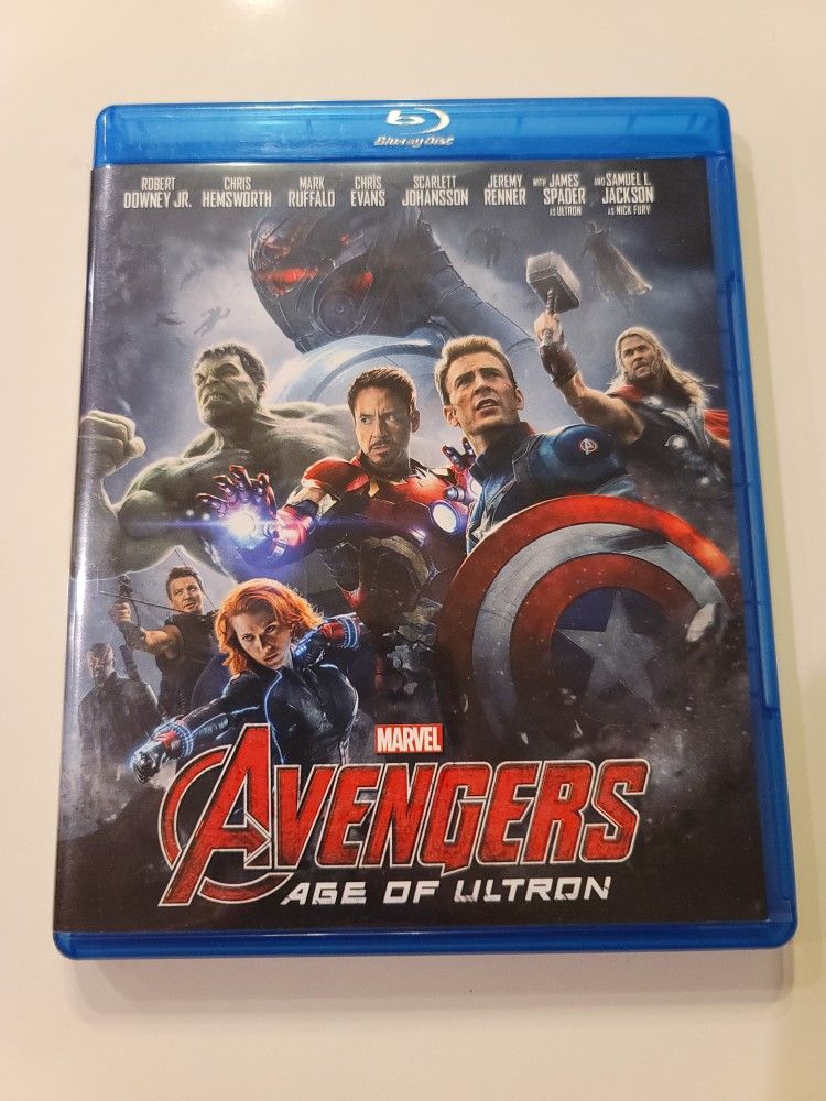 $5 BLU RAY. AVENGERS: AGE OF ULTRON. $5 OR TRADE FOR A MOVIE TITLE I DO NOT ALREADY OWN. BLU RAY ONLY NO DIGITAL .