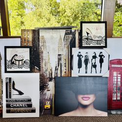 Fashion And City Canvas 8 Piece 