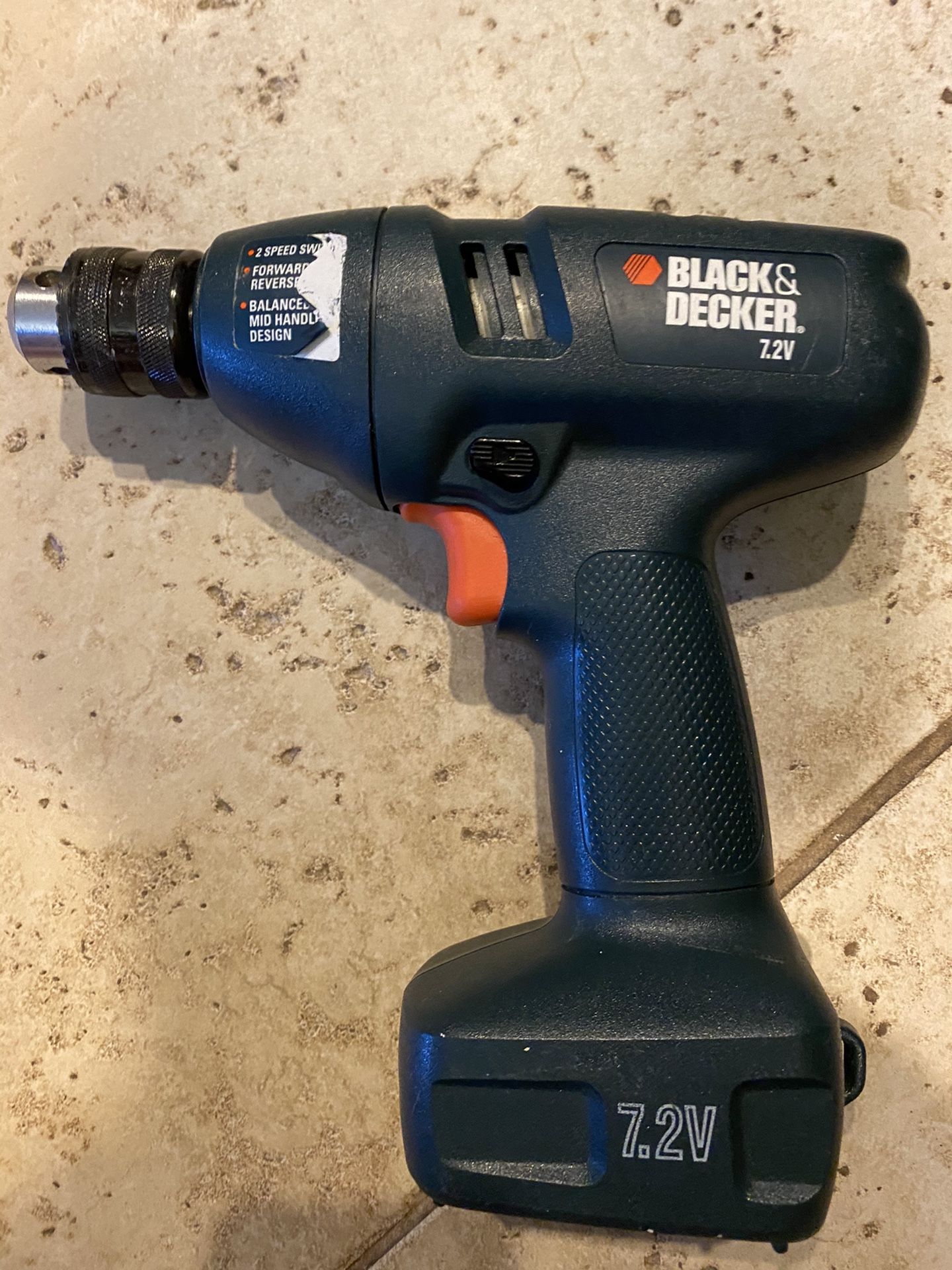 Black & Decker 7.2V power drill