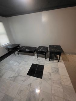 4 Piece Marble Coffee Table Set