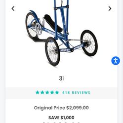 StreetStrider 3i. With Indoor Training Stand Included
