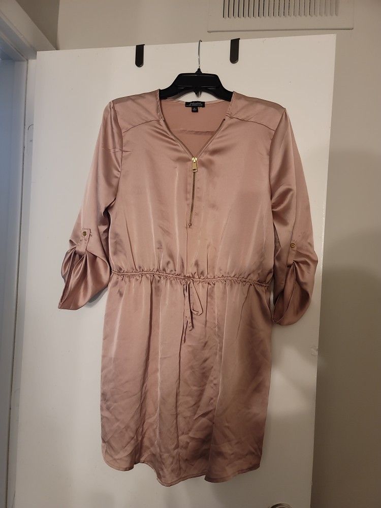 Pink Dress With Zipper