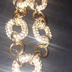 International Concept Pavé Chain Link Slider Bracelet,