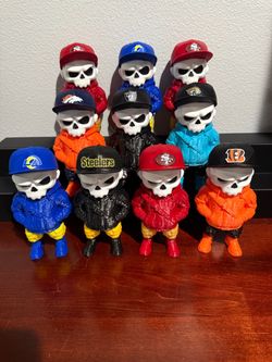 NFL Team Skeleton Figurines